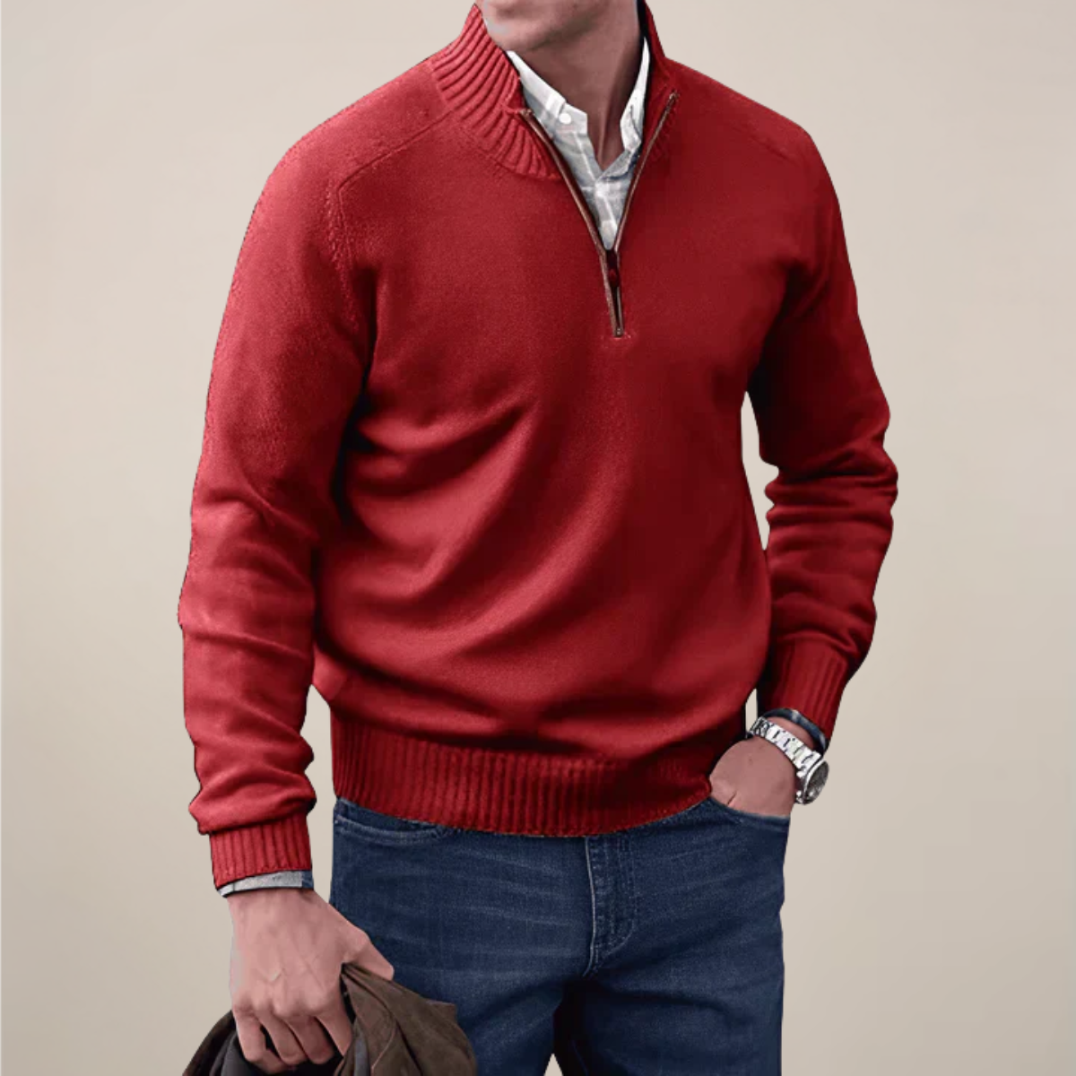 DANIEL | SPRING HALF-ZIP SWEATER