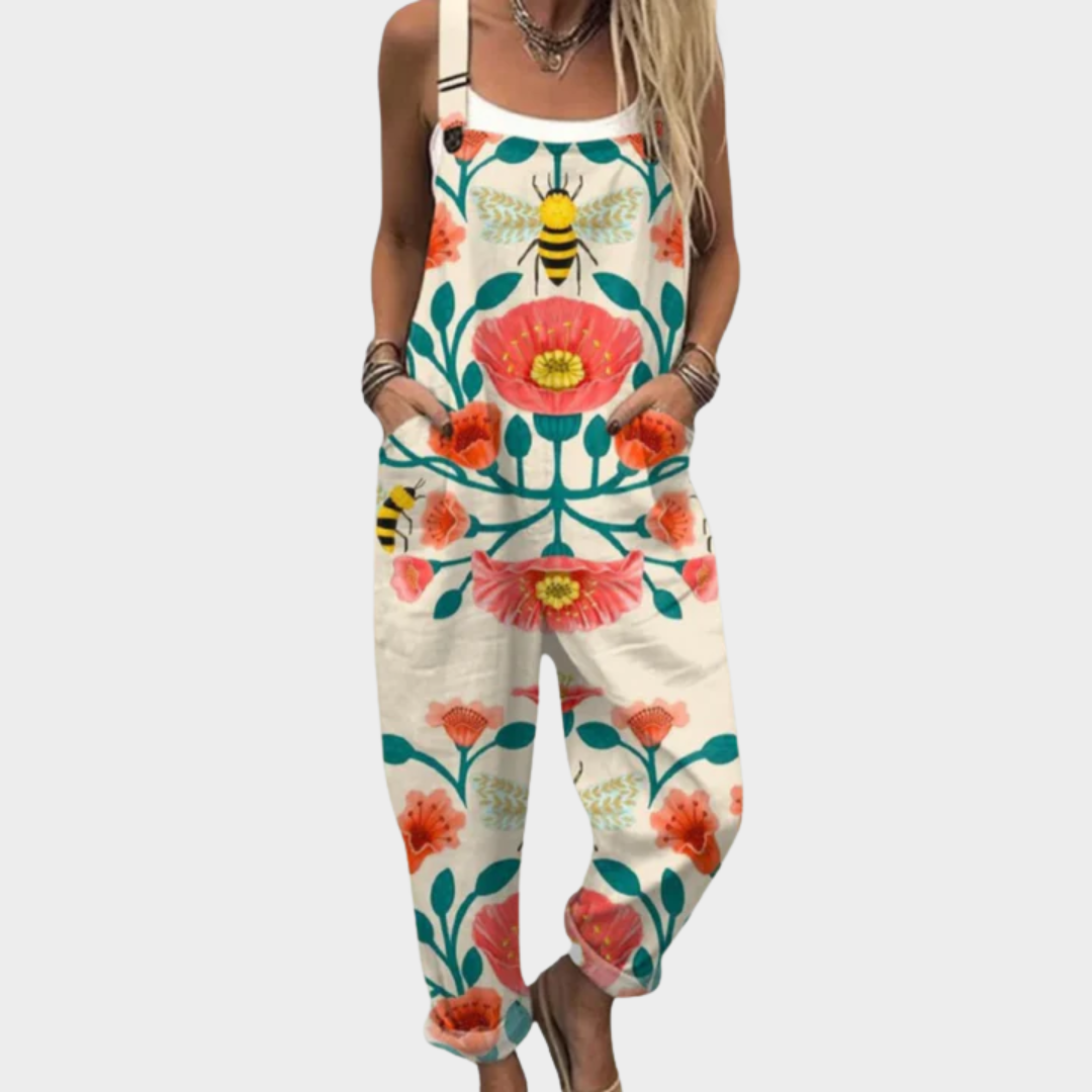 BELLA | PRINTED DUNGAREES