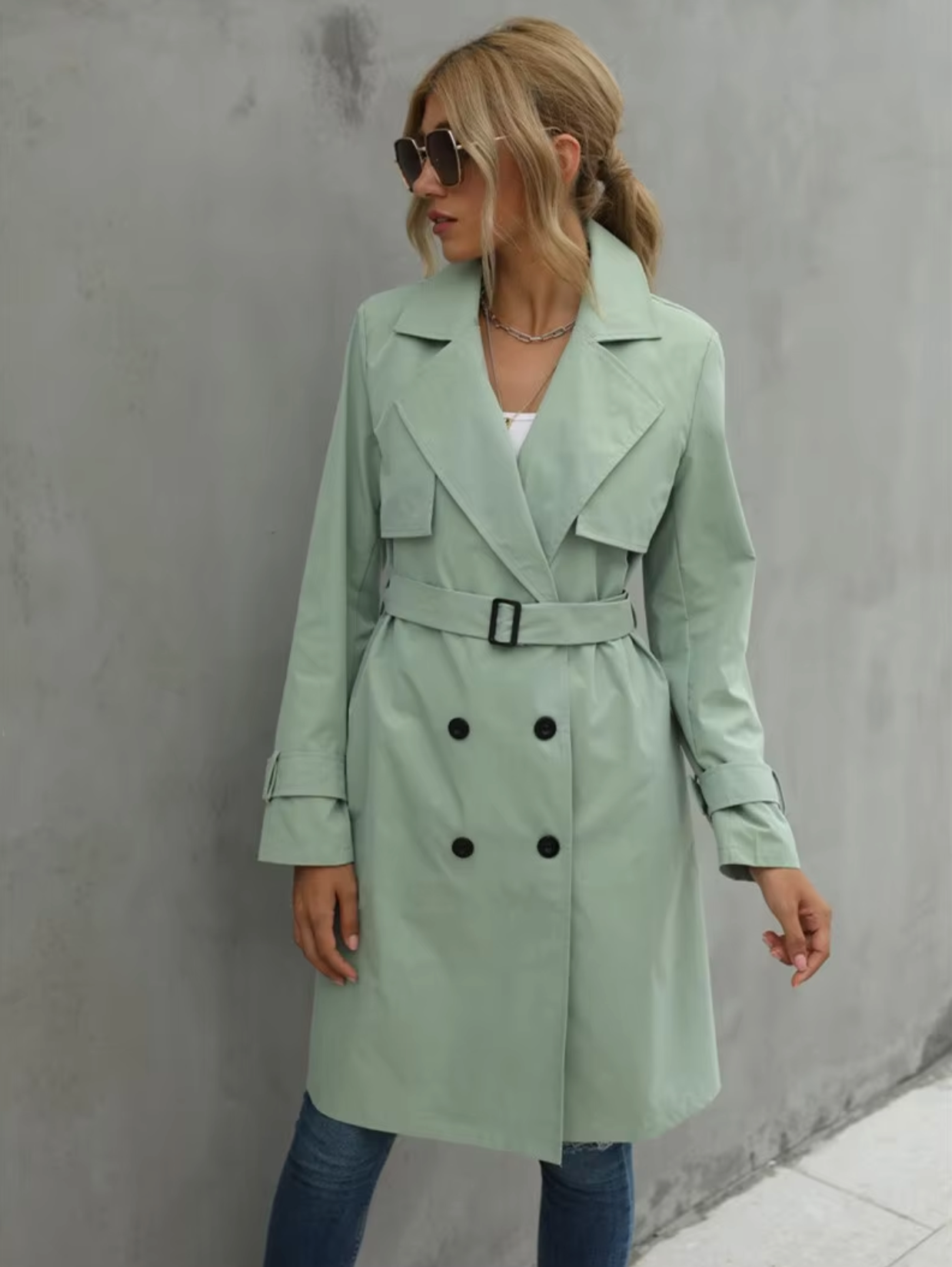 STELLA | DOUBLE-BREASTED TRENCHCOAT