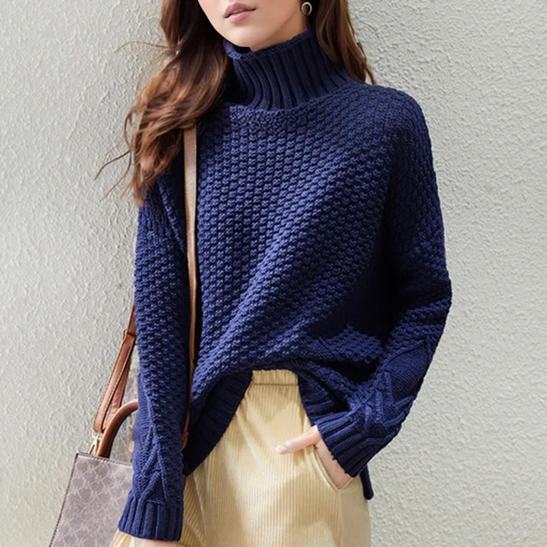 AUDREY | RIBBED TURTLENECK SWEATER