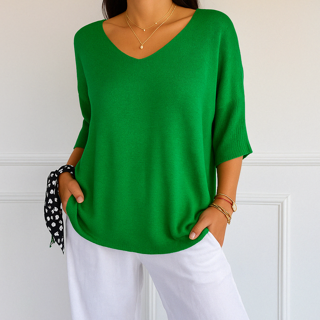 AUDREY | V NECK SWEATER