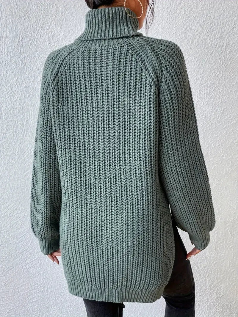 HANNAH | TURTLENECK KNIT SWEATER