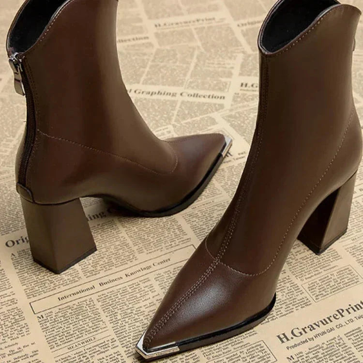 ABIGAIL | SPRING HEEL ANKLE BOOTS