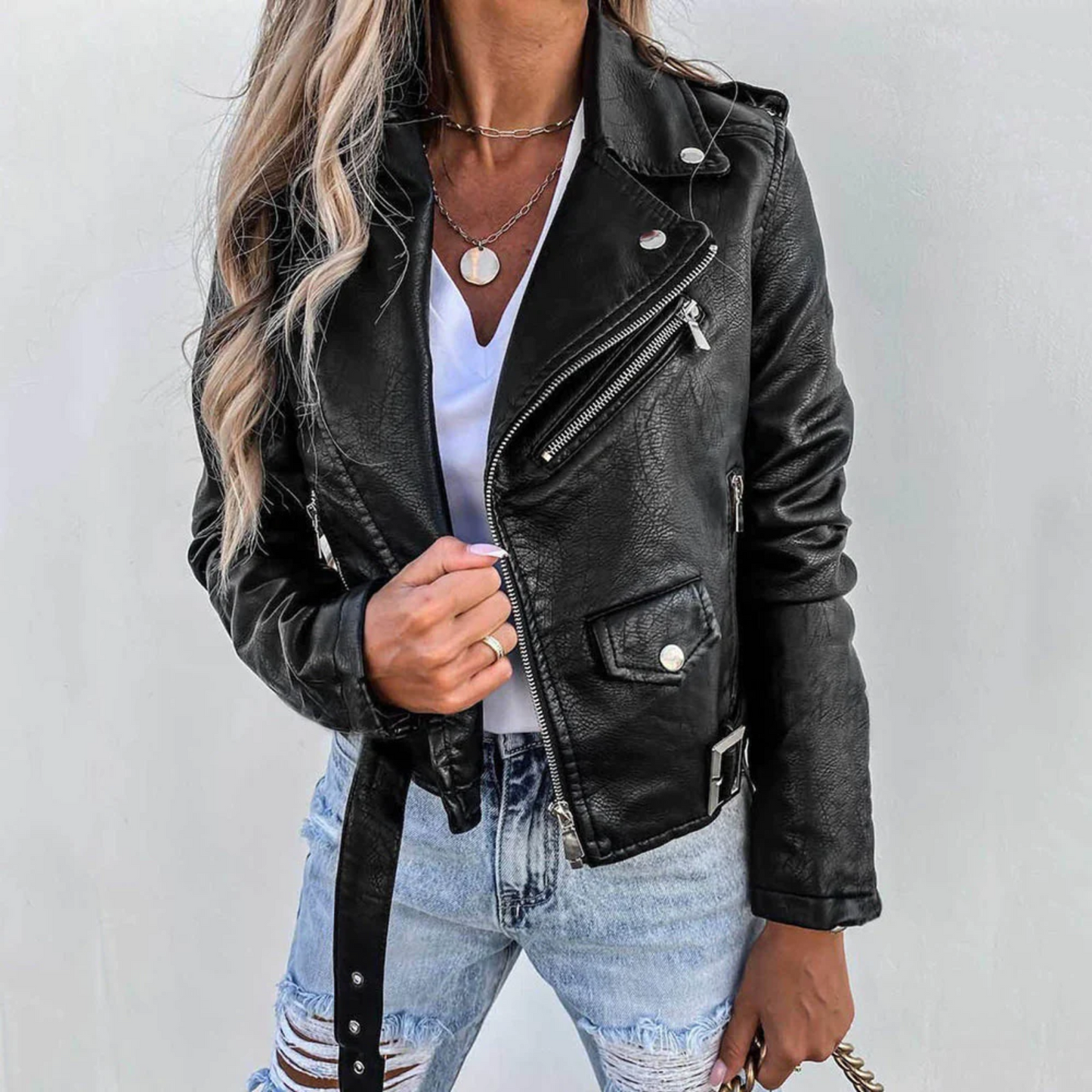 CATHERINE | CLASSIC BIKER JACKET