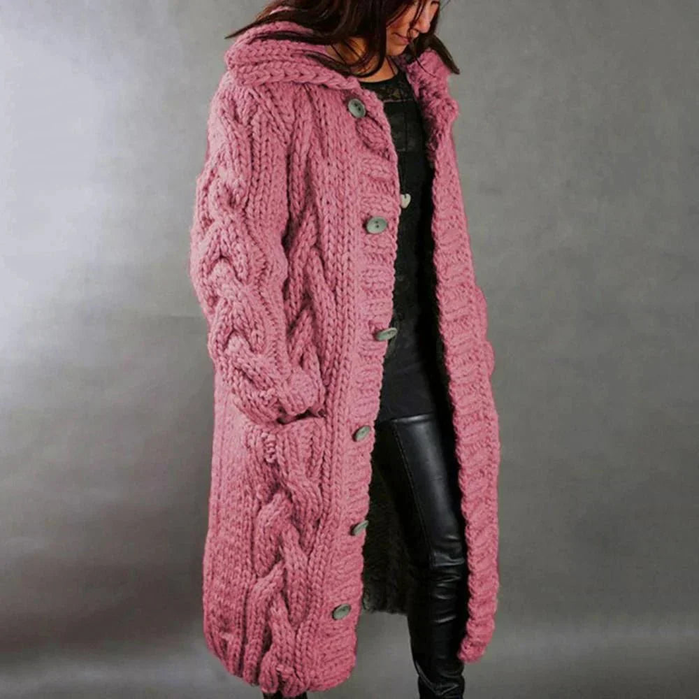 DIANA | OVERSIZED CABLE KNIT CARDIGAN