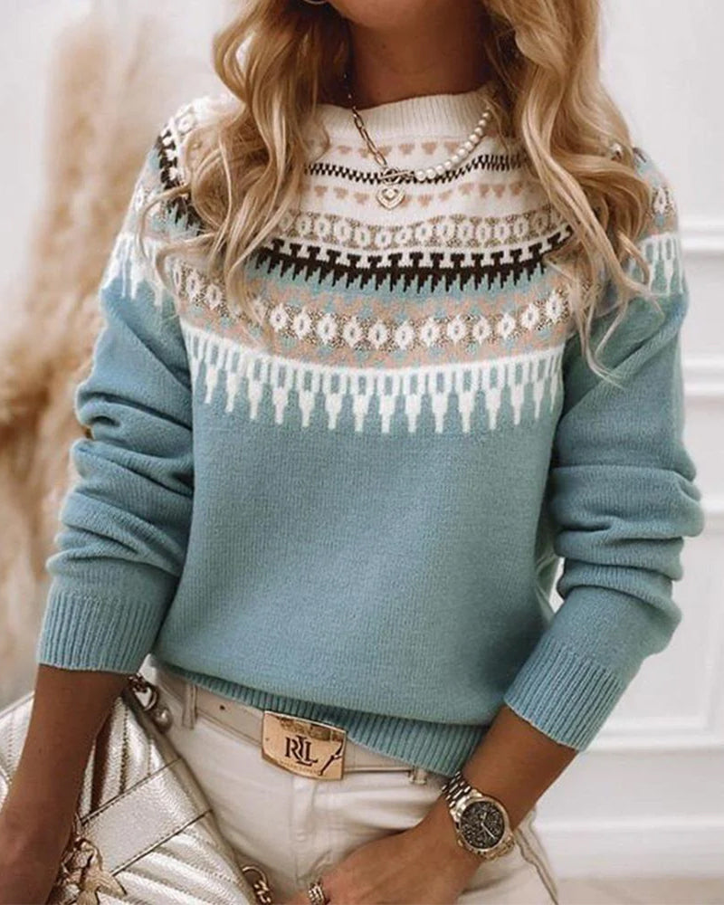 MAYA | SPRING PATTERN SWEATER