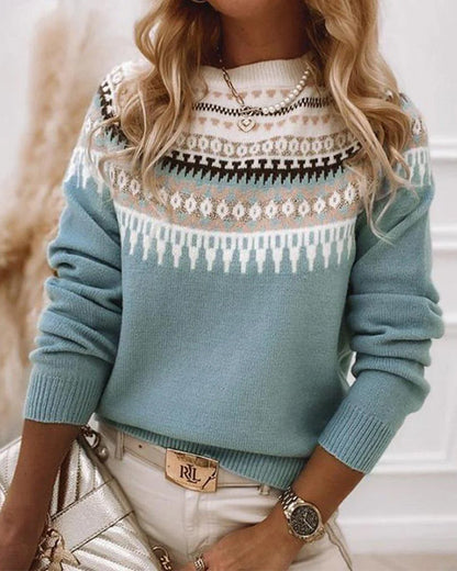 MAYA | SPRING PATTERN SWEATER