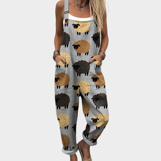 CLAIRE | PRINTED DUNGAREES