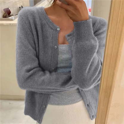 FREYA | BUTTON-UP KNIT CARDIGAN