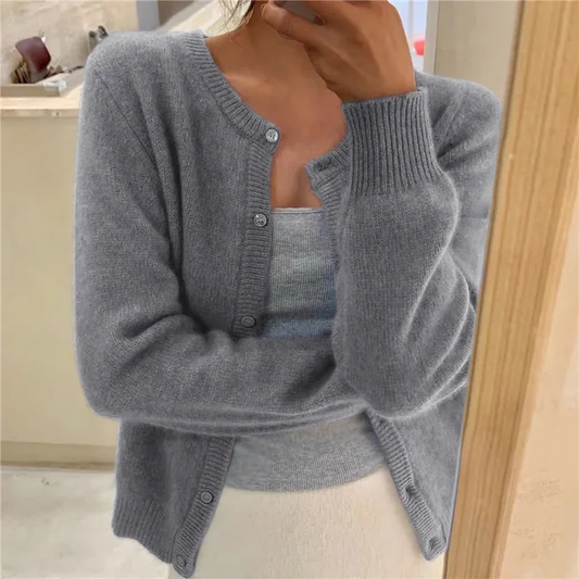 FREYA | BUTTON-UP KNIT CARDIGAN