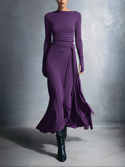 NIA | SIDE KNOT MAXI DRESS