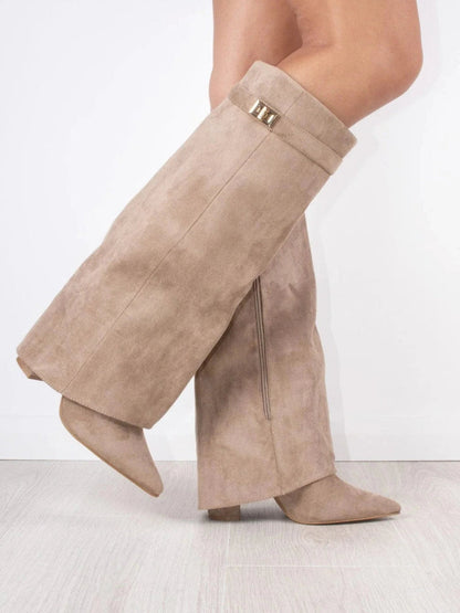 CLARA | WIDE LEG LEATHER BOOTS