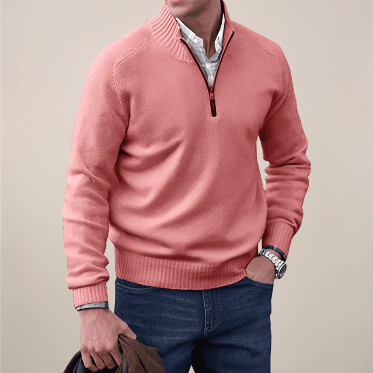 DANIEL | SPRING HALF-ZIP SWEATER