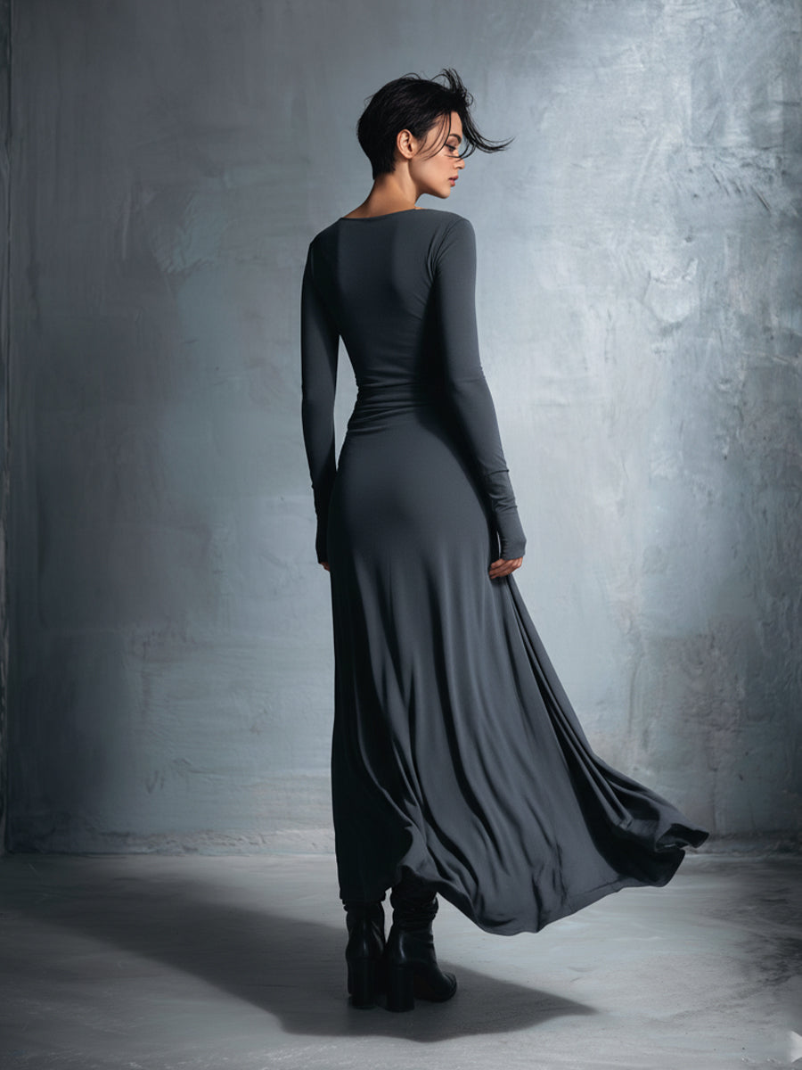 NIA | SIDE KNOT MAXI DRESS