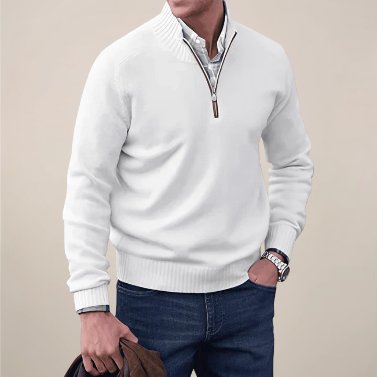 DANIEL | SPRING HALF-ZIP SWEATER