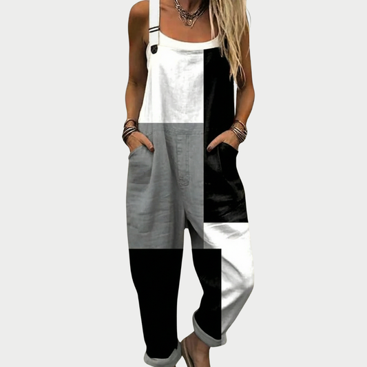 AMELIA | PRINTED DUNGAREES
