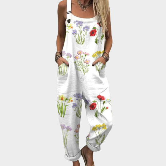 SOPHIE | PRINTED DUNGAREES