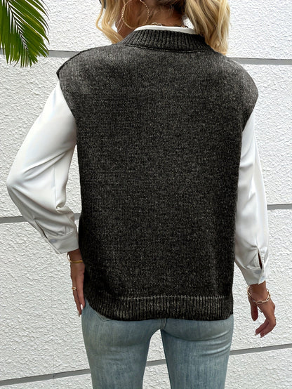 DAISY | V-NECK KNIT VEST