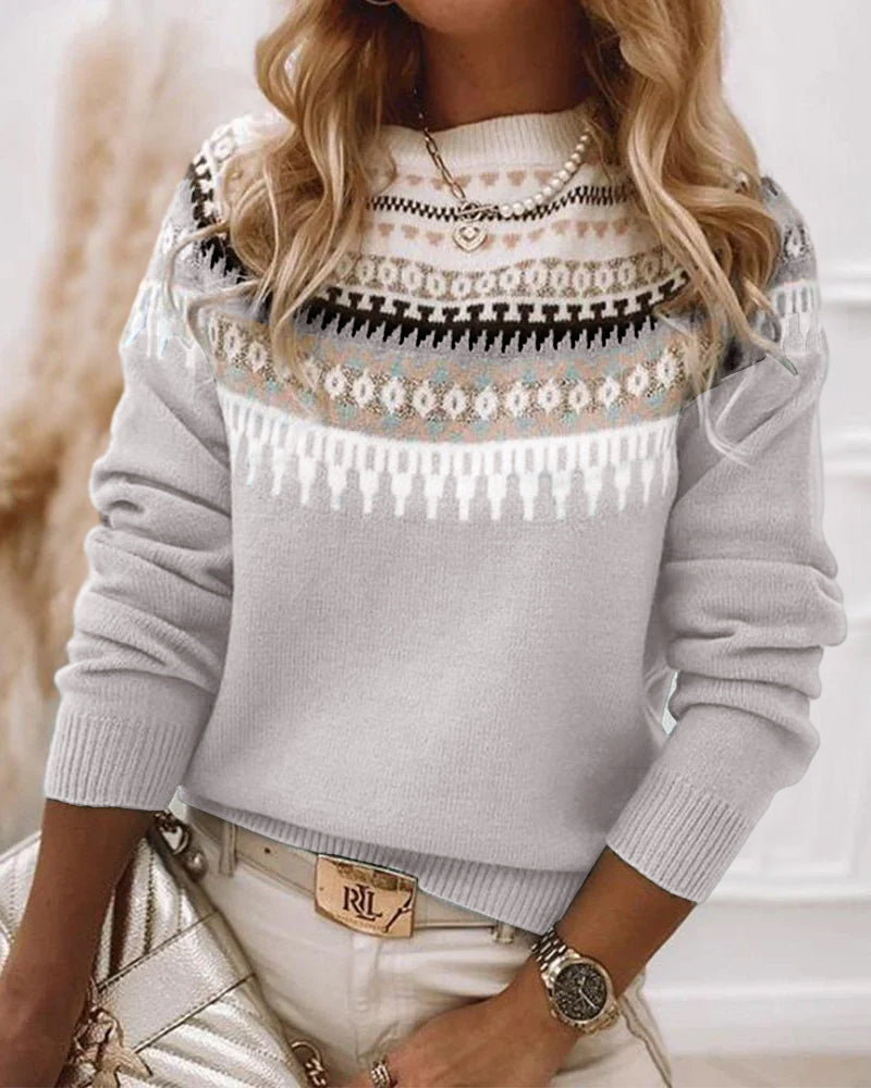 MAYA | SPRING PATTERN SWEATER
