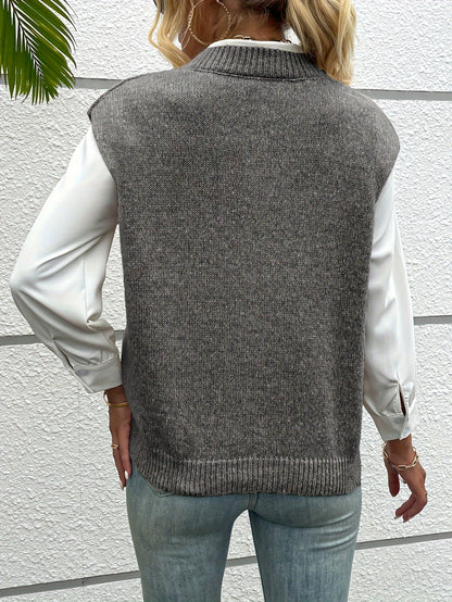 DAISY | V-NECK KNIT VEST