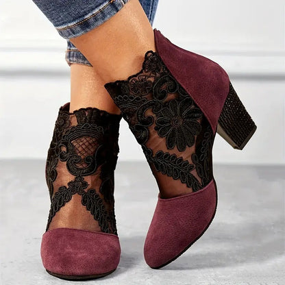 CHARLOTTE | WHITE HEEL SHOES