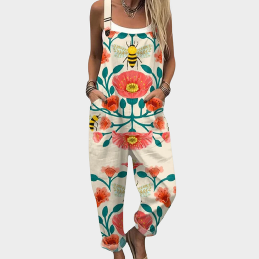 BELLA | PRINTED DUNGAREES