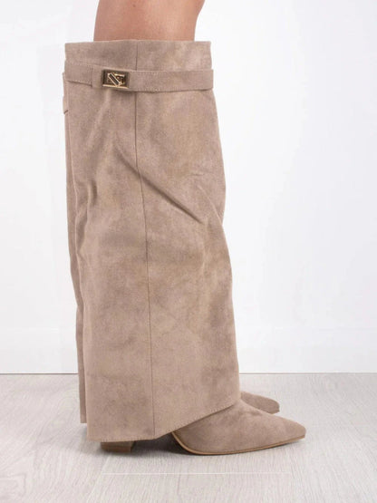 CLARA | WIDE LEG LEATHER BOOTS