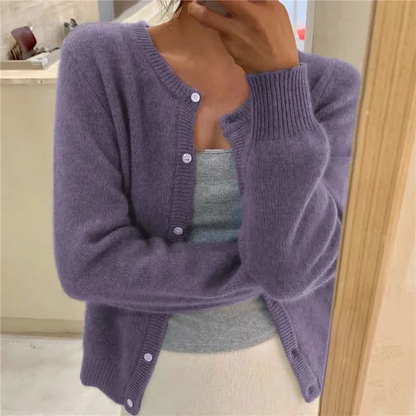 FREYA | BUTTON-UP KNIT CARDIGAN