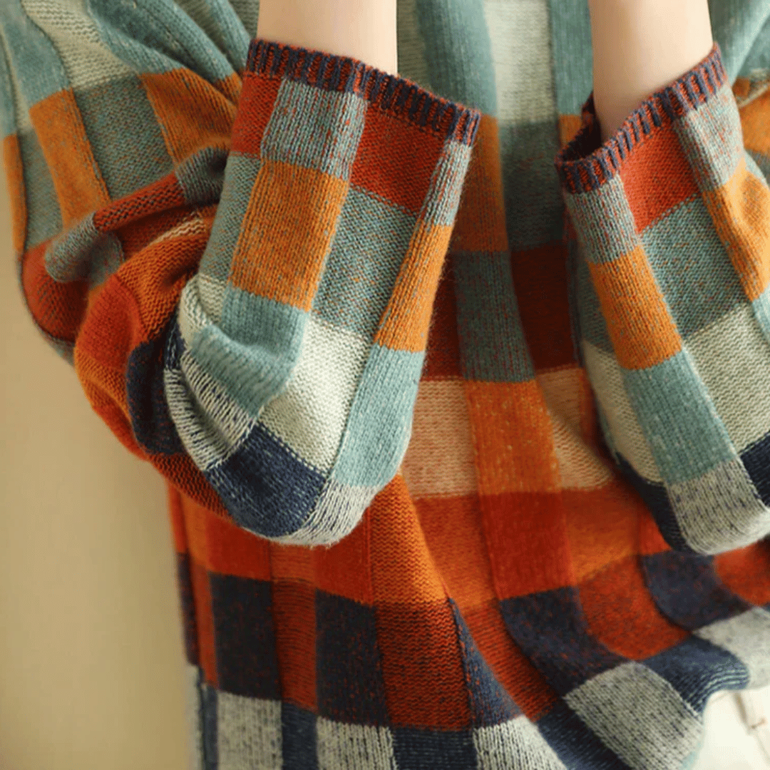 AMELIA | SPRING CHECK TURTLENECK