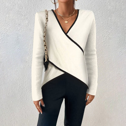 VICTORIA | V NECK WRAP SWEATER