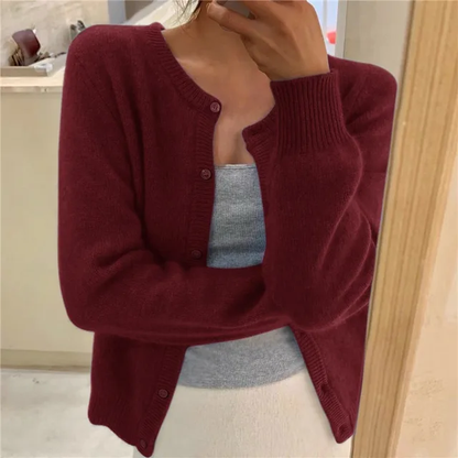 FREYA | BUTTON-UP KNIT CARDIGAN