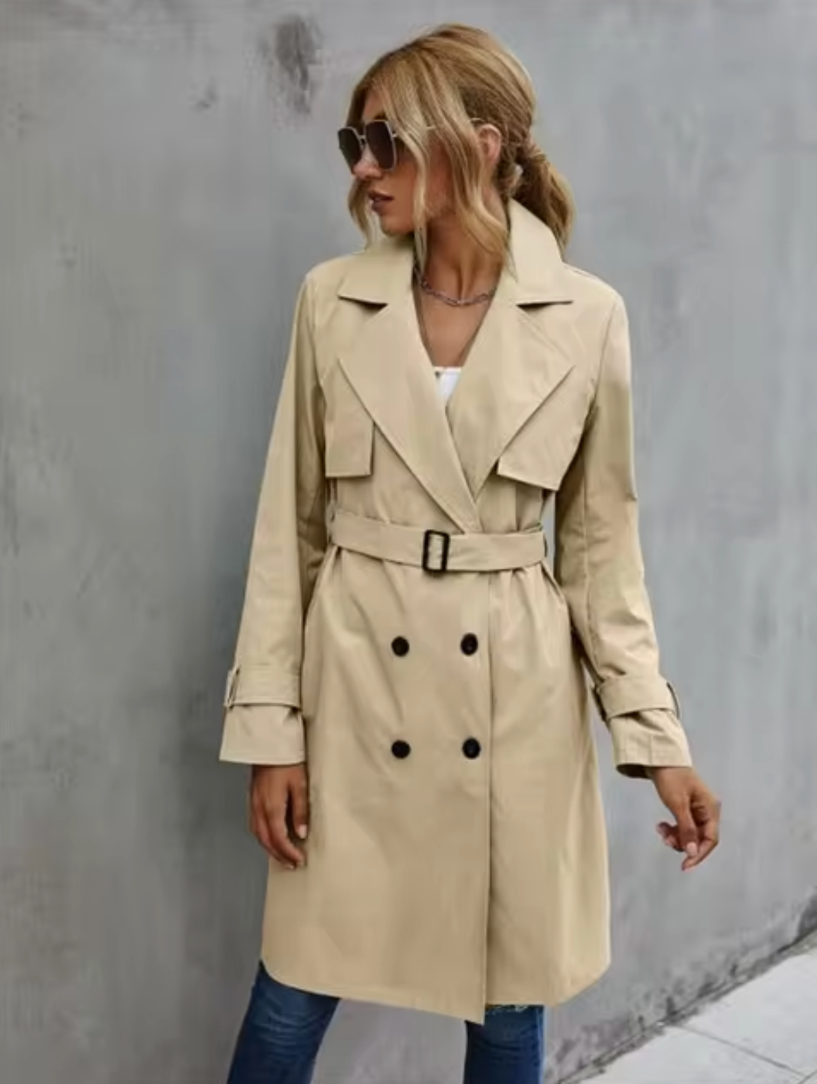 STELLA | DOUBLE-BREASTED TRENCHCOAT