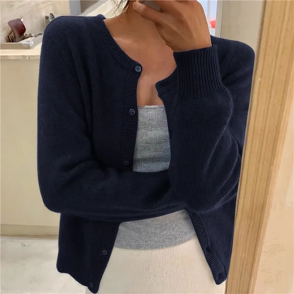 FREYA | BUTTON-UP KNIT CARDIGAN