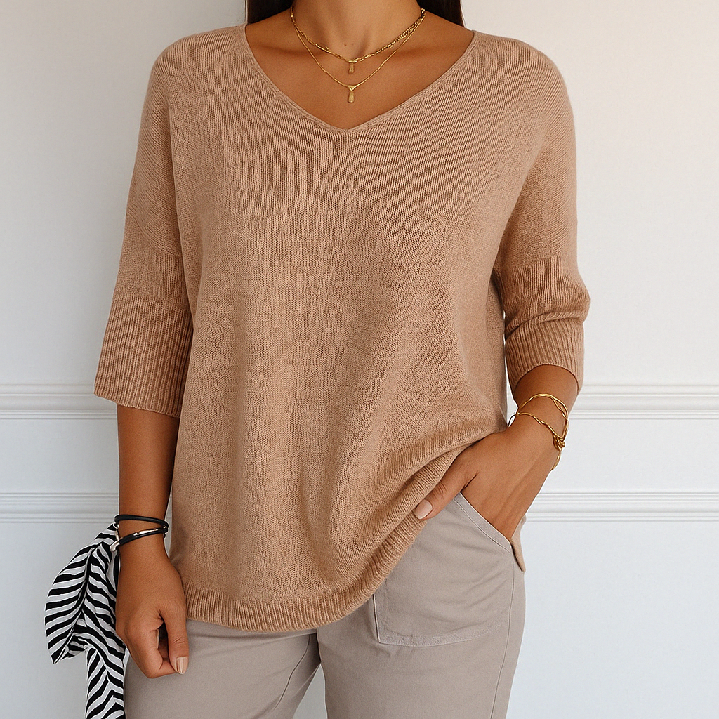 AUDREY | V NECK SWEATER