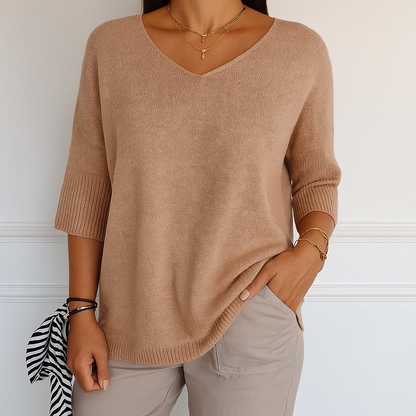 AUDREY | V NECK SWEATER