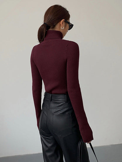 LILY | RIBBED TURTLENECK SWEATER
