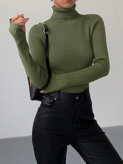 LILY | RIBBED TURTLENECK SWEATER