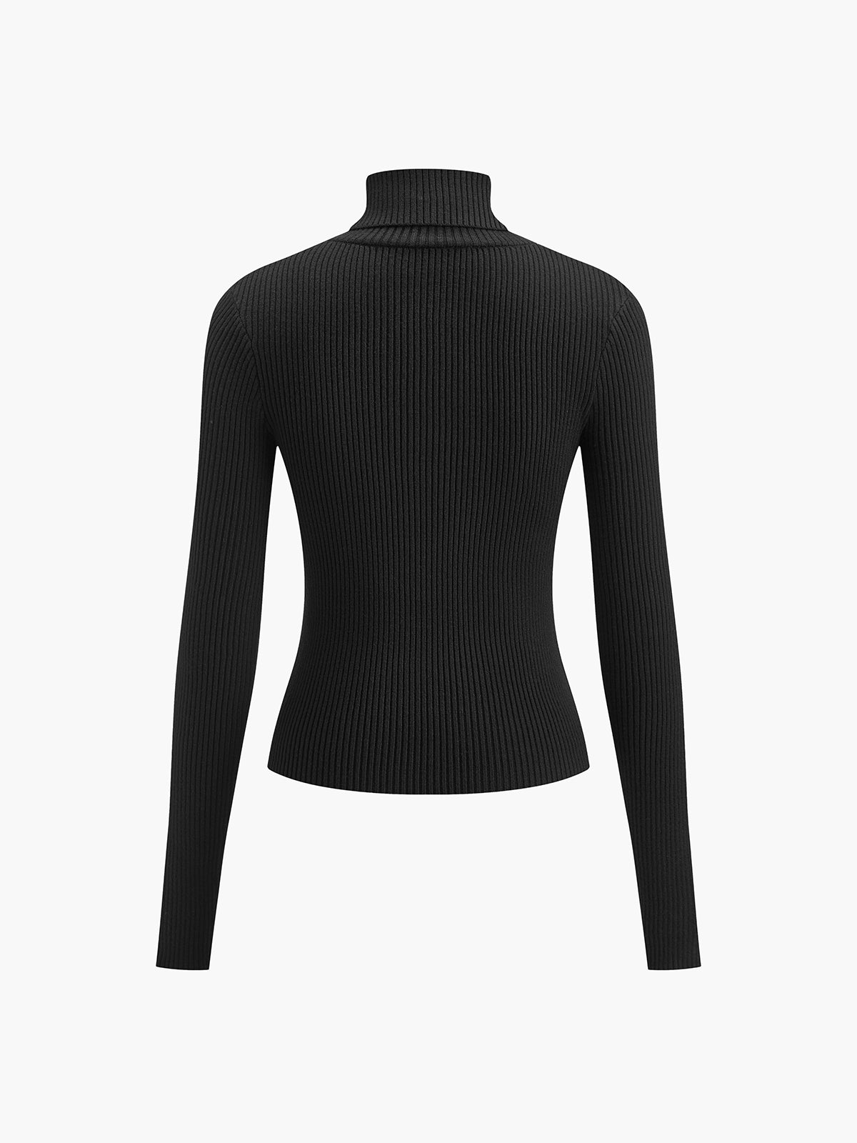 LILY | RIBBED TURTLENECK SWEATER