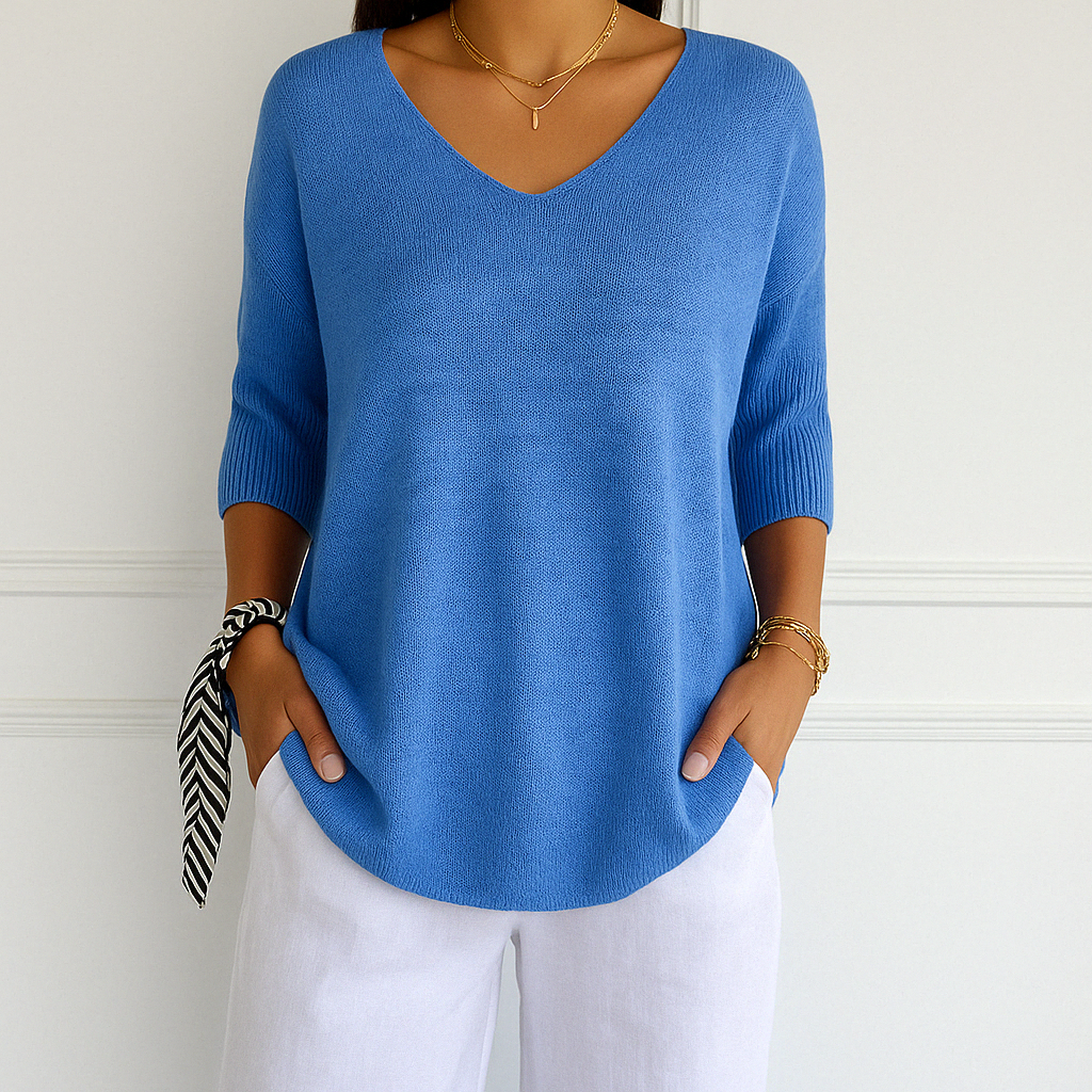 AUDREY | V NECK SWEATER