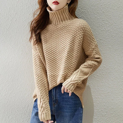 AUDREY | RIBBED TURTLENECK SWEATER