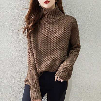 AUDREY | RIBBED TURTLENECK SWEATER