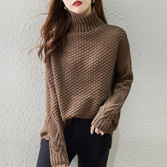 AUDREY | RIBBED TURTLENECK SWEATER