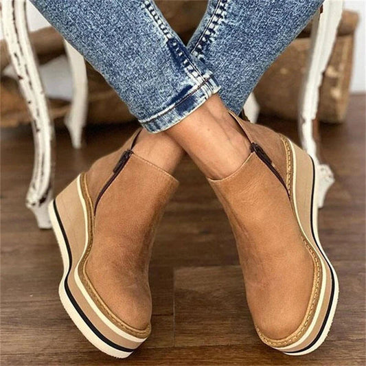 DAISY | WEDGE HEEL ANKLE SHOES