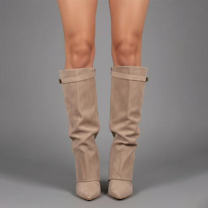 CONNIE | LEATHER THIGH-HIGH BOOTS