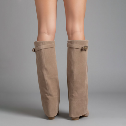CONNIE | LEATHER THIGH-HIGH BOOTS