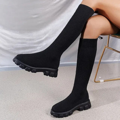 AMELIA | CHUNKY KNIT BOOTS