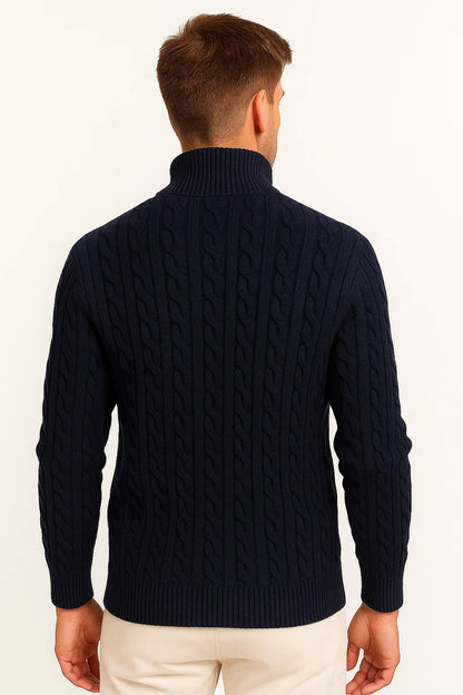 NATHAN | SPRING ZIP NECK SWEATER
