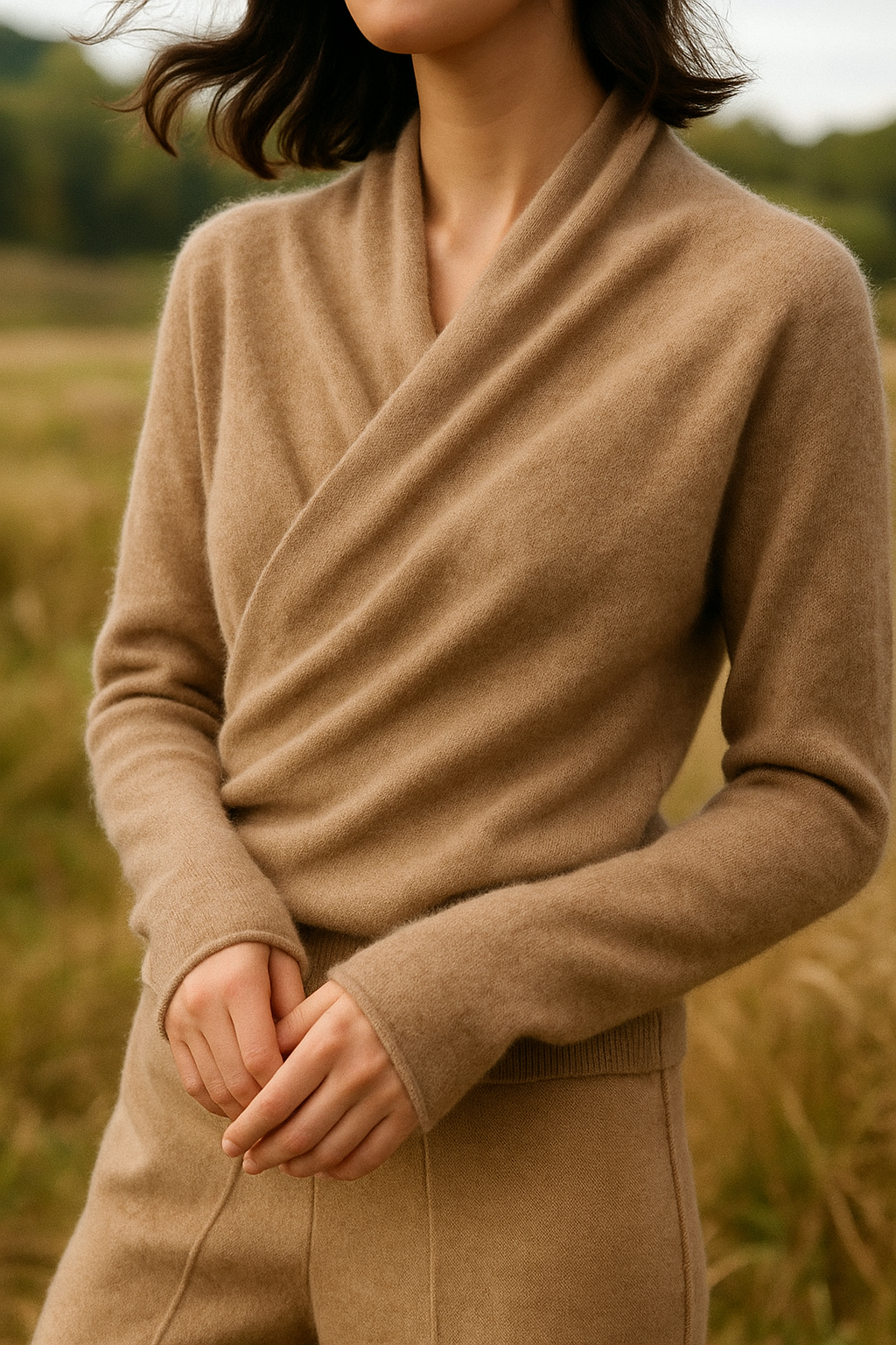 KATE | ELEGANT WRAP SWEATER