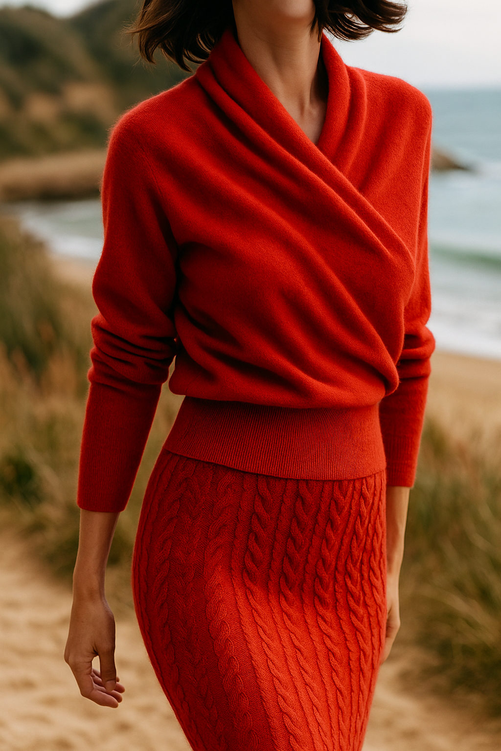 KATE | ELEGANT WRAP SWEATER