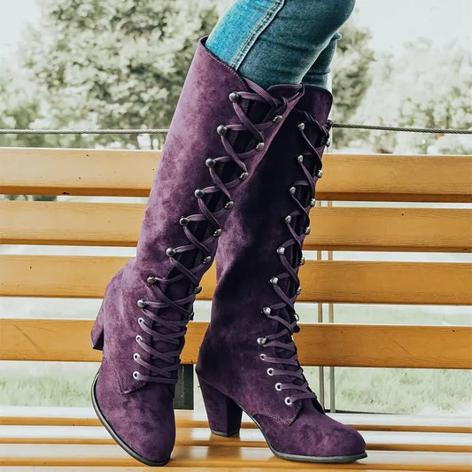 ANNA | KNEE-HIGH BLOCK HEELS